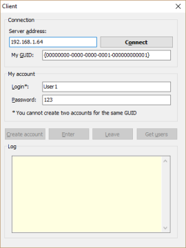 Cliente de &ldquo;Demostración de inicio de sesión&lrquo;